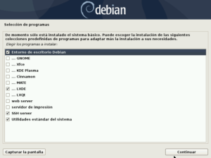 Instalación de Debian 10