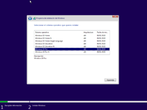 Instalación de Windows 10